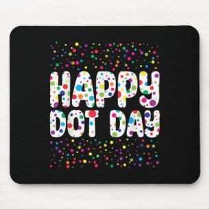 Alfombrilla De Ratón Divertido día feliz Polka Dot Estudiantes de Arte 