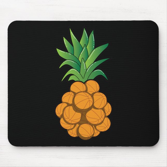 Alfombrilla De Ratón Divertido diseño de piña de baloncesto fresco - ar (Frente)