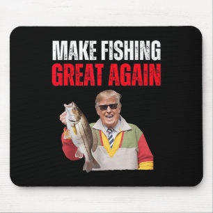 Alfombrilla De Ratón Divertido Donald Trump Hacer Que La Pesca Sea Gran