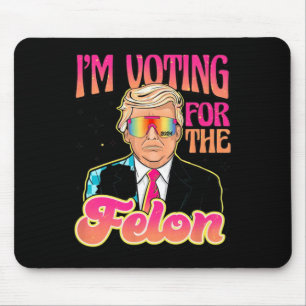 Alfombrilla De Ratón Divertido empate con el voto de Trump por los rega