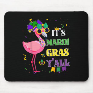 Alfombrilla De Ratón Divertido Fiesta de Carnaval Idea Flamingo Mardi G