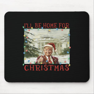 Alfombrilla De Ratón Divertido Humorístico Vintage Trump Estaré En Casa