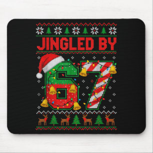 Alfombrilla De Ratón Divertido Jingled Por 67 Mujeres Niños Navidad Fie