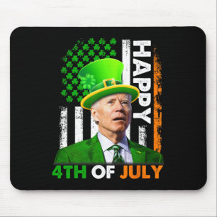 Alfombrilla De Ratón Divertido Joe Biden Día de San Patricio Feliz 4 de