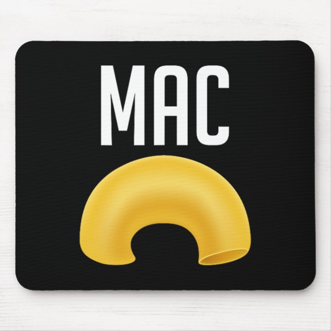 Alfombrilla De Ratón Divertido juego de macarrones y disfraz de Hallowe (Frente)