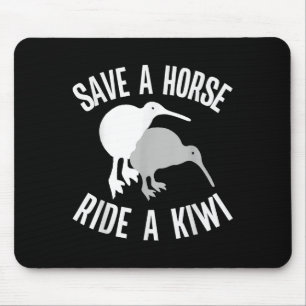 Alfombrilla De Ratón Divertido Kiwi de Nueva Zelanda Meme Cita Salva Un