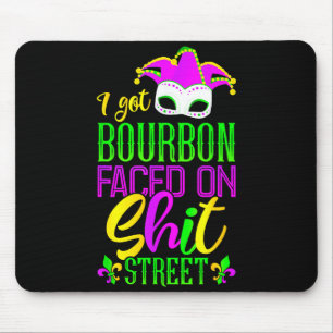 Alfombrilla De Ratón Divertido Mardi Gras Bourbon Street, Nueva Orleans