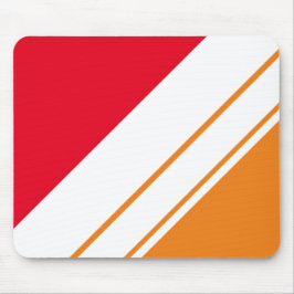 Alfombrilla De Ratón Divertido naranja brillante de moda rojo claro con
