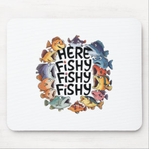 Alfombrilla De Ratón Divertido Pescado Divertido Amante De La Pesca Niñ