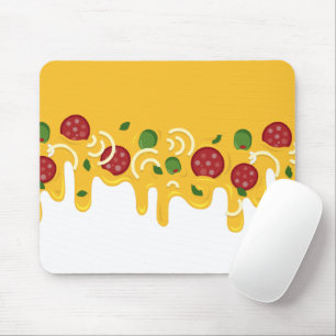 Alfombrilla De Ratón Divertido Queso de Pizza Goteante Retro Keto Fiest