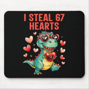 Alfombrilla De Ratón Divertido robo 67 corazones T-rex dinosaurio San V