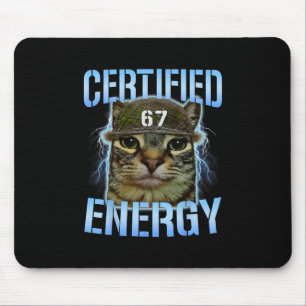 Alfombrilla De Ratón Divertido Seis Siete 67 Meme Certificado Energía M