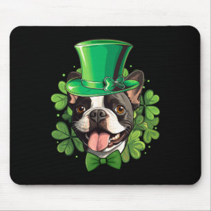Alfombrilla De Ratón Divertido St Patricks Boston Terrier 