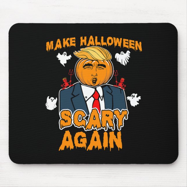 Alfombrilla De Ratón Divertido Trump Halloween HACE QUE HALLOWEEN SEA D (Frente)