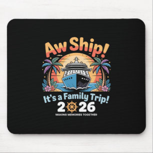 Alfombrilla De Ratón Divertido viaje de crucero familiar Aw Ship 202