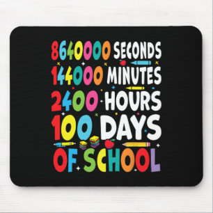 Alfombrilla De Ratón Divertidos 100 Días De Trato Escolar Para Math Tea