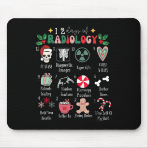Alfombrilla De Ratón Divertidos 12 Días De Radiología Navidad Irradian