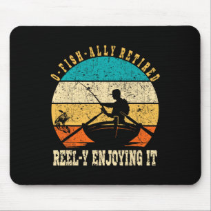 Alfombrilla De Ratón Divertidos Reel-y Retirado De Pescado-O Disfrutand
