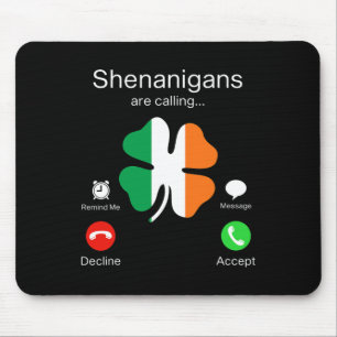 Alfombrilla De Ratón Divertidos Shenanigans llaman irlandeses a Día de