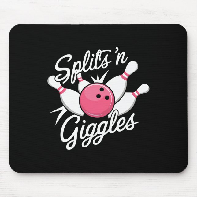 Alfombrilla De Ratón Divide A Giggles Bowler Bowler Ball Y P (Frente)