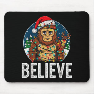 Alfombrilla De Ratón Diviértete Bigfoot Cree Navidad Sasquatch Santa Pa