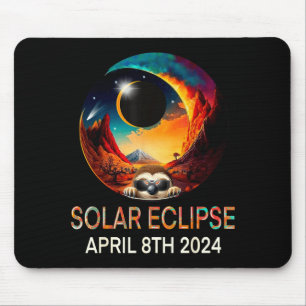 Alfombrilla De Ratón Diviértete con Sloth de Eclipse Solar Eclipse Sola