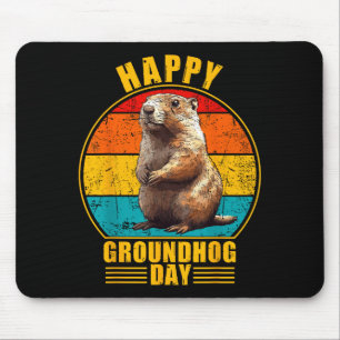 Alfombrilla De Ratón Diviértete Feliz Día de la Marmota 2025 Decoracion