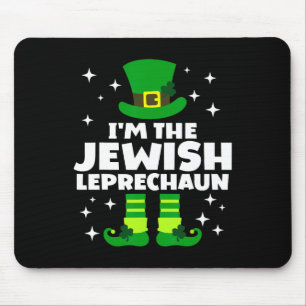 Alfombrilla De Ratón Diviértete Leprechaun Judío Irlandés Feliz Día de