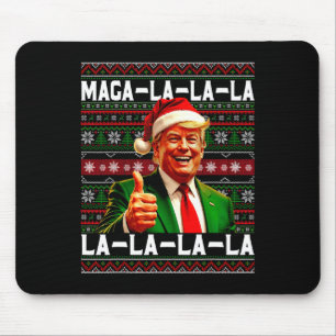 Alfombrilla De Ratón Diviértete Mega-la-la-la Trump Sombrero Santa Feo