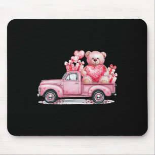 Alfombrilla De Ratón Diviértete San Valentín Rosa Adorable Coche Mujer 