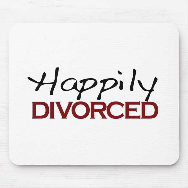 Alfombrilla De Ratón Divorciado feliz (Frente)