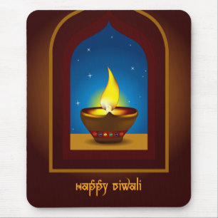 Alfombrilla De Ratón Diwali feliz