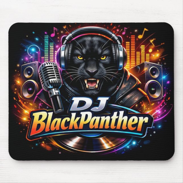 ALFOMBRILLA DE RATÓN DJ BLACKPANTHER 2 (Frente)