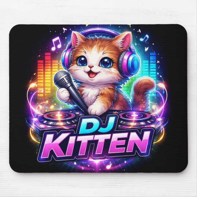 ALFOMBRILLA DE RATÓN DJ KITTEN 2 (Frente)