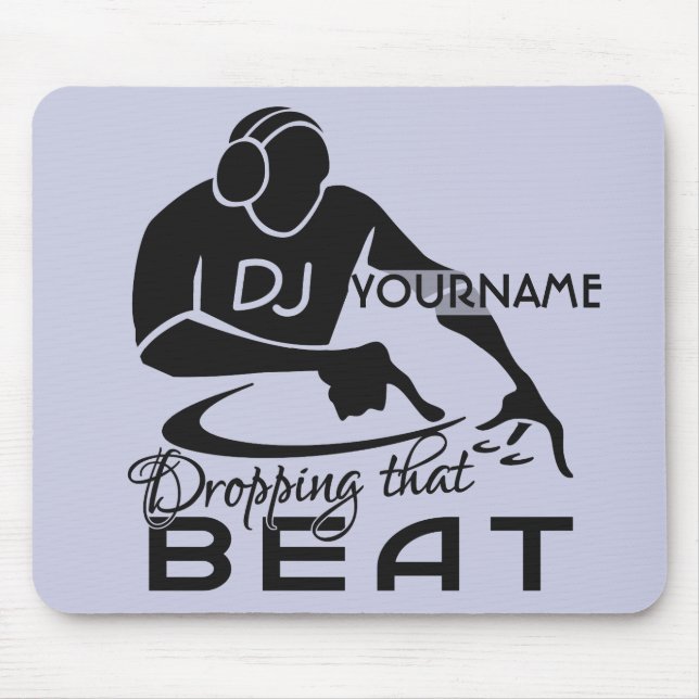 Alfombrilla De Ratón DJ personalizado mousepad (Frente)