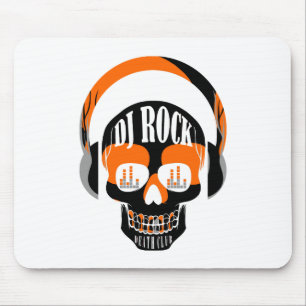 Alfombrilla De Ratón DJ rock calavera club muerte música