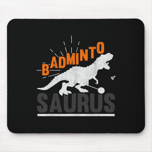 Alfombrilla De Ratón Dminto Saurus Rex Birdie Shuttle Dinosaur Dminton  (Frente)