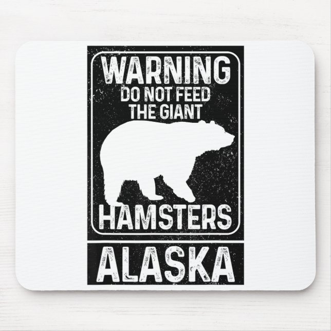 Alfombrilla De Ratón Do Not Feed The Giant Hamsters Grizzly Bear Funny  (Frente)