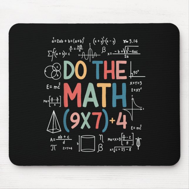 Alfombrilla De Ratón Do The Math 67 Meme Funny Six Seven Math Teacher M (Frente)