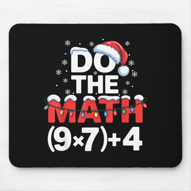Alfombrilla De Ratón Do The Math Meme 6 7 Funny Christmas Holiday Humor (Frente)