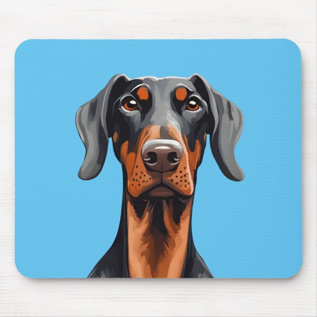 Alfombrilla De Ratón Doberman (Frente)