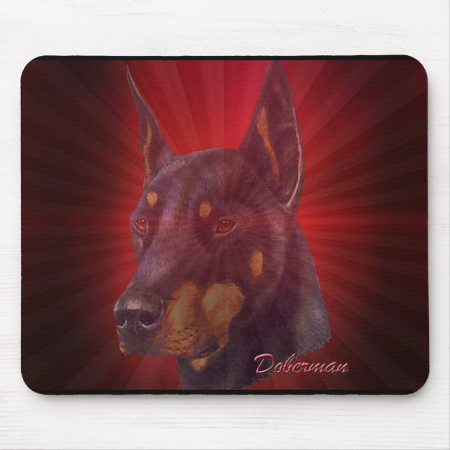 Alfombrilla De Ratón Doberman (Frente)