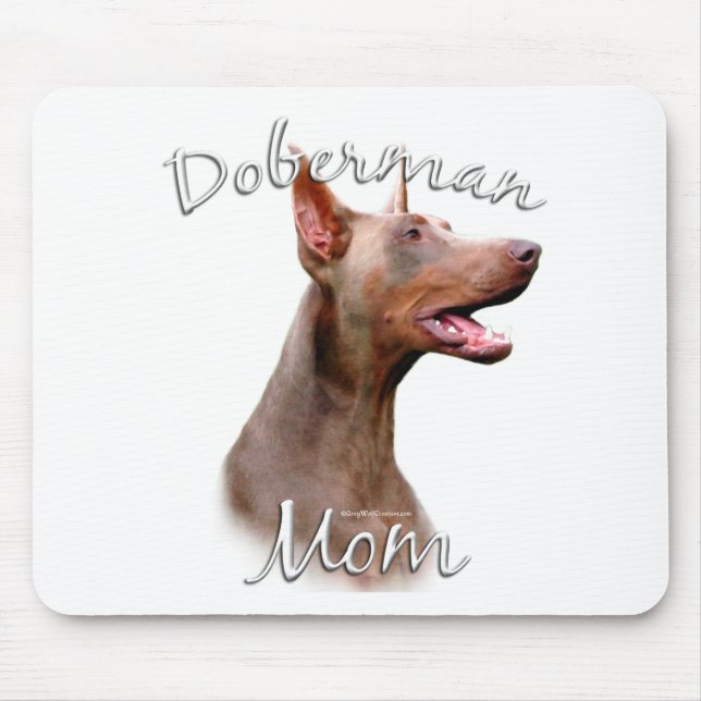 Alfombrilla De Ratón Doberman Pinscher (Isabella) Mamá 2 (Frente)