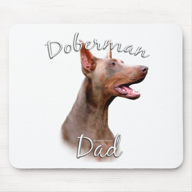 Alfombrilla De Ratón Doberman Pinscher (Isabella) Papá 2 (Frente)