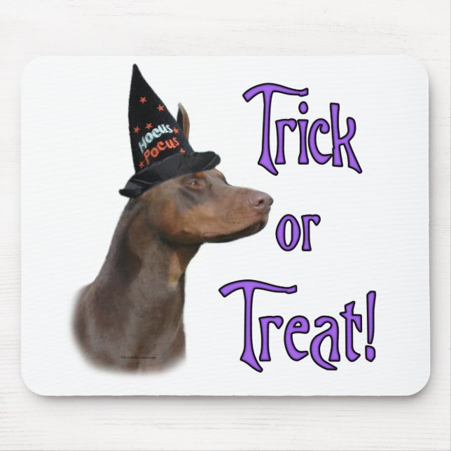 Alfombrilla De Ratón Doberman red Trick (Frente)