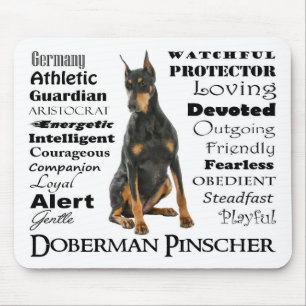 Alfombrilla De Ratón Doberman Traits Mousepad