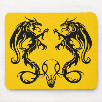 Alfombrilla De Ratón Doble oposición a los dragones tribales Mousepad