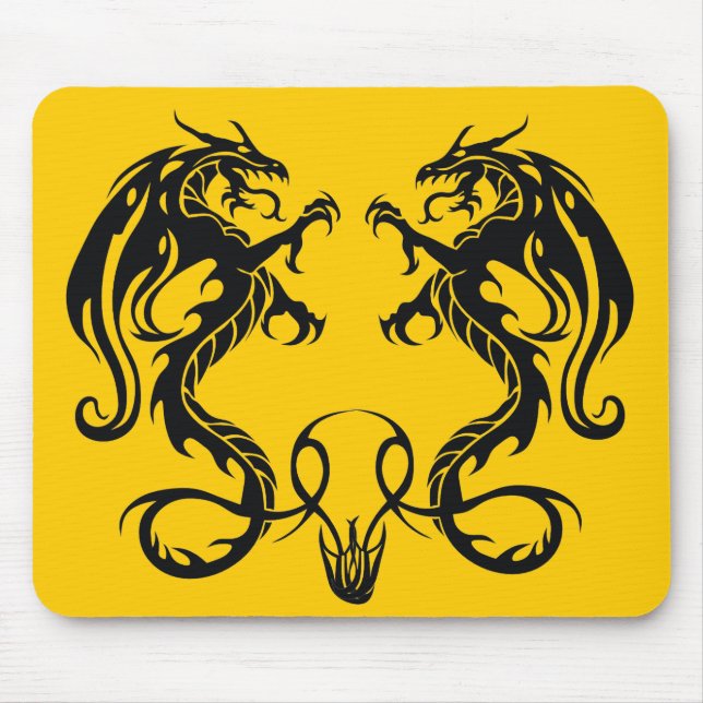 Alfombrilla De Ratón Doble oposición a los dragones tribales Mousepad (Frente)