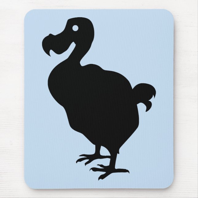 Alfombrilla De Ratón Dodo Silhouette (Frente)