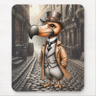 Alfombrilla De Ratón Dodo Steampunk Victoriano en Callejón de Londres